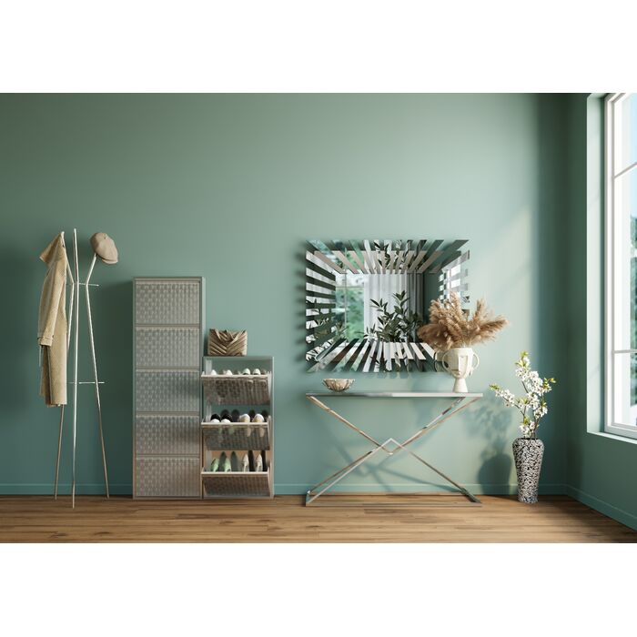 Shoe Container Caruso 5 Silver brushed